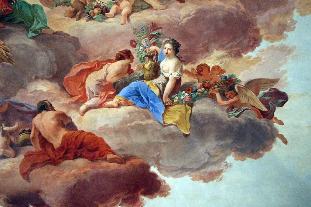Villa di Poggio Imperiale - Appartamento leopoldino, Sala delle quattro stagioni